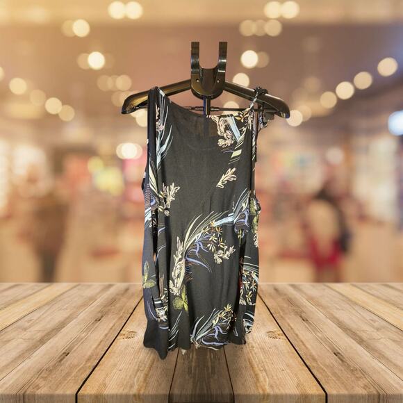 FREE PEOPLE Clear Skies Women's S Small Floral Cold Shoulder Tunic Dress - Picture 2 of 5